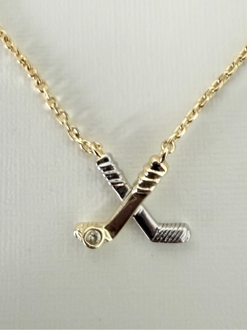 Kendra Scott Hockey Stick Pendant Necklace and Earrings Gold/Silver Matching Set - Picture 12 of 12